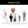 thumbnail image 3 of Ceiling Skeleton with Movable Joints Realistic Human Body for Halloween Party Decoration Haunting House Jewelry, 3 of 9
