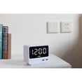 thumbnail image 5 of ahiya Digital Alarm Clock Radio FM Big LED Number Screen Adjustable Brightness Alarm Volume 3 Dimming Light Levels 24 Hours 2 Alarms 3A Battery Backup DC IN Small Compact For Desk Shelf Living Room, 5 of 7