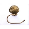 thumbnail image 1 of Handcrafted Model Ships SSTLPH-4001-AN-k 5 x 3 x 10 in. Antique Brass Seashell Hand Towel Holder, 1 of 2