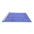 thumbnail image 2 of Ahgly Company Machine Washable Indoor Rectangle Oriental Blue Traditional Area Rugs, 7' x 9', 2 of 4