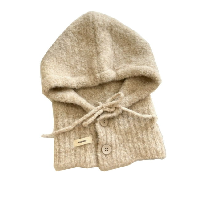 Decodeary Masque Thermique d'Hiver, Ski Multifonctionnel Cou Doux, Adapté pour Hommes Femmes, Ski Extérieur, Cyclisme, Randonnée. beige Taille Unique
