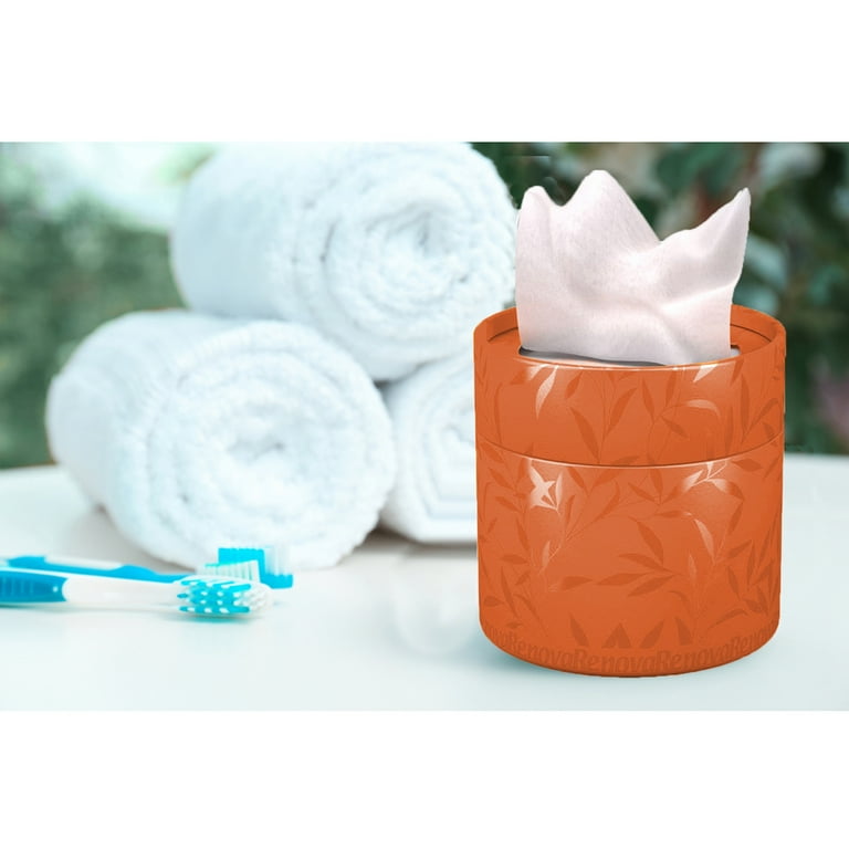 Renova Facial Tissue Round Orange Box, 40 Tissues Per Box