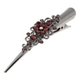 thumbnail image 4 of Pinzas para el Pelo Macarena Duckbill Rhinestone Hair Clip Marrón, 4 of 7