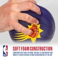thumbnail image 5 of Franklin Sports NBA Phoenix Suns Mini Foam Basketball - Kids 5.5" Inch Toy Basketball for Over the Door + Mini Indoor Basketball Hoops - NBA Fan Shop Soft Foam Indoor Kids Basketballs, 5 of 9