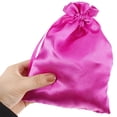 thumbnail image 4 of 12 bolsas de satén para pelucas, bolsas de viaje con cordón para guardar extensiones de cabello y pelucas, para el hogar, el salón y viajes, 4 of 7
