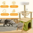 thumbnail image 5 of golytefs Green Cat Tree Cat Climbing Frame Multi-layer Cats Towers for Indoor Cats, 5 of 9