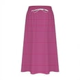 thumbnail image 5 of Mgmyaa Women's A-line Skirt Summer Casual Printed Midi Skirt with Side Pockets Drawstring Elastic Waist Lightweight Long Skirt, 5 of 5