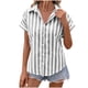 thumbnail image 1 of Camisas de Manga Corta para las Mujeres Casual Turndown Collar Blusa, Top de Moda Básica para Uso Diario Y Casero, 1 of 8
