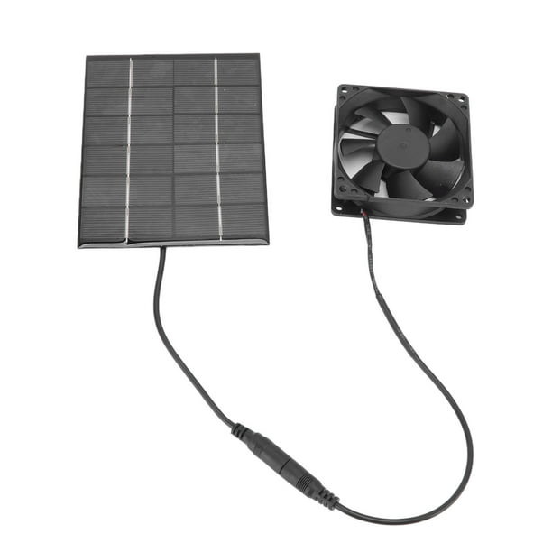 Ventilateur à énergie solaire 100 W 18 V 10 pouces, mini ventilateur de  refroidissement ventilateur d'extraction solaire, pour toilettes pour  animaux