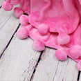thumbnail image 7 of Home Soft Things Pompom Throw - Festival Fuchsia - 60" x 80" Jumbo, 7 of 7