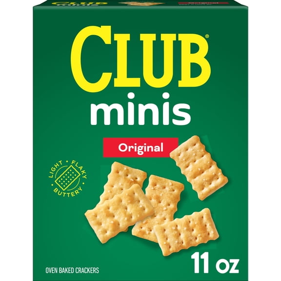 Club Minis Original Crackers, Lunch Snacks, 11 oz