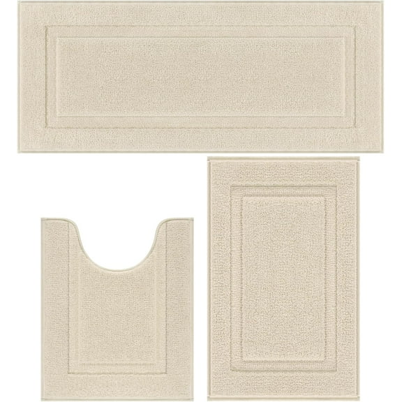 ANHXN carpet, anti slip bath mat, washable soft and fluffy absorbent bathroom floor mat. Different colors and specifications to choose from