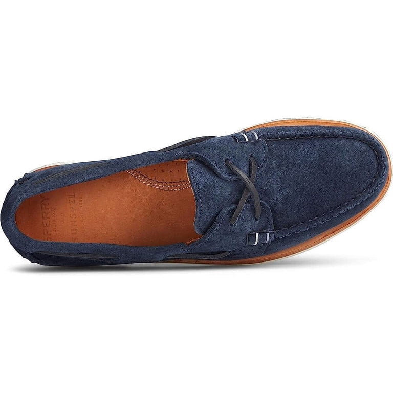 Sperry Top-Sider Sunspel A/O 2-Eye Suede Navy 9.5M - Walmart.com display picture 1