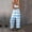 Blue, variant on Babysbule Womens Pants Women's Casual Jumpsuits Summer Sleeveless Stripe Printed Loose Jumpsuit Wide Leg Pant Romper With Pocket