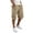 Beige#2, variant on Cargo Capri Pants for Men Elastic Waist Drawstring Cargo Pants with Multi Pockets Lightweight Comfy Travel Vacation Summer Casual Outdoor Hiking Capri Pants