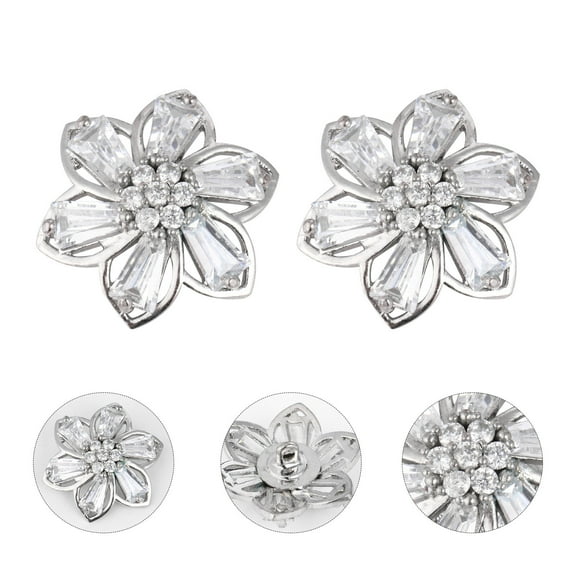 CRILSTYLEO 2Pcs Silver Costume Button Durable DIY Button for Clothes Jackets and Crafts