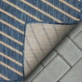 thumbnail image 6 of Well Woven Medusa Linden Modern Striped Blue 2'7" x 9'10" Runner Indoor Outdoor Rug, 6 of 7