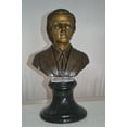 thumbnail image 2 of Frederic Francois Chopin Bust Bronze Statue -  Size: 12"L x 8"W x 21"H., 2 of 11