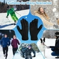 thumbnail image 6 of Armscye 2 Pairs Winter Gloves for Men Women, Touch Screen Texting Warm Gloves with Thermal Soft Knit Lining, Warm Knit Glove for Running Driving Hiking, Black/Light Grey, One Size, 6 of 7