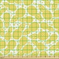 thumbnail image 2 of Ambesonne Modern Fabric by the Yard Upholstery, Pineapple Fruit, 1 Yard, White and Yellow, 2 of 5