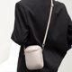 thumbnail image 4 of Bolso Cuero Genuino para Celular Bolso Diario Liviano para Damas (blanco), 4 of 7
