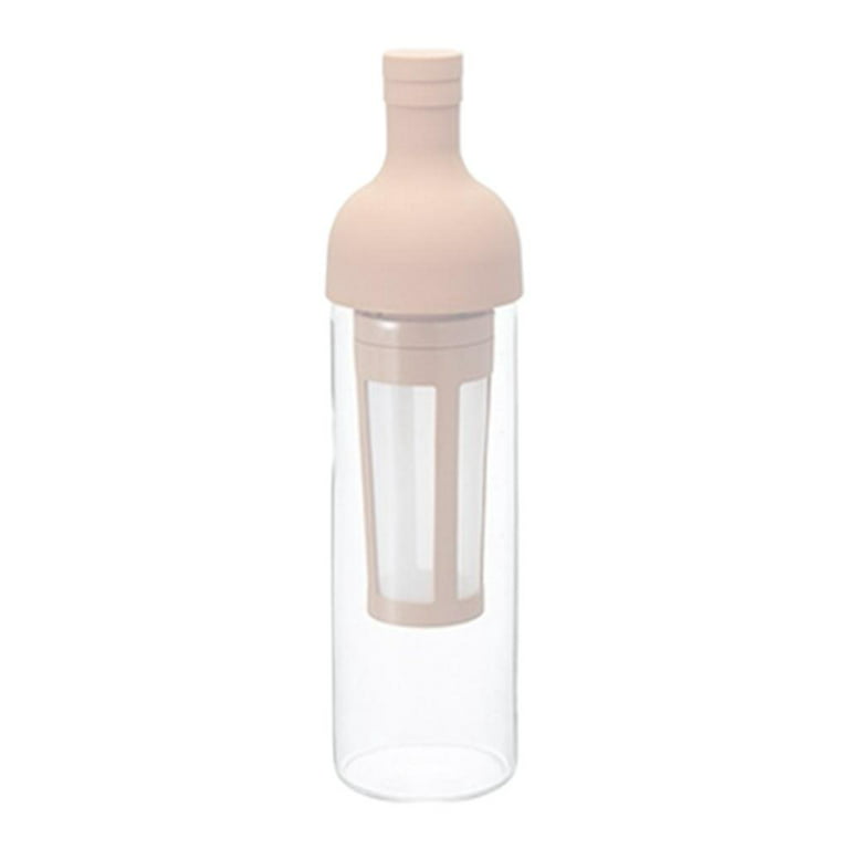 1L Cold Brew Iced Coffee Maker Multifunctional Brewer Manual Coffee Dripper  Coffee Drip Kettle Portable Brewing Coffee Bottle Pink