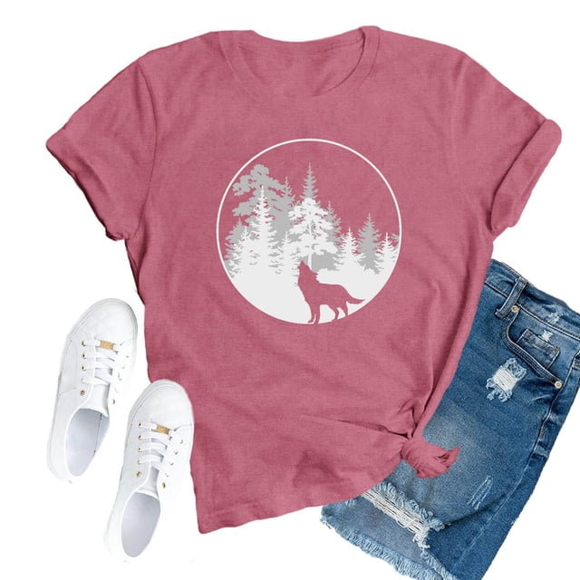 TINZ T-Shirt Décontracté Imprimé Col Rond Couleur Unie Manches Courtes T-Shirt d'Entraînement Femmes T-Shirts de Compression Femmes T-Shirts Actifs Femmes Manches Courtes T-Shirt Femmes Graphique