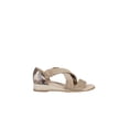 thumbnail image 2 of Vintage Havana | Open Toe Snake Sandal | Tan | Size 7.5, 2 of 8