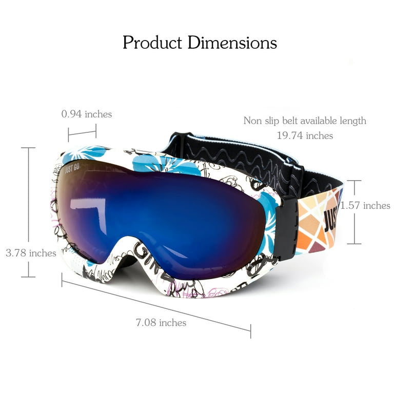 JUST GO Ski Goggles for Skiing Motorcycling and Winter JUST GO Ski Goggles for Skiing Motorcycling and Winter
