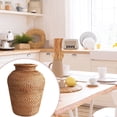 thumbnail image 3 of Rattan Vase Flower Pot Holder Plant Storage Wicker Vases Decor, 3 of 11