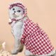 thumbnail image 3 of AURORA TRADE 1 Juego de falda para mascota, suave, ligera, cómoda, llamativa, decoración, accesorios de fotografía, poliéster, clásico, a cuadros, kit de vestido para mascota para verano, 3 of 8