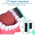 thumbnail image 2 of Cepillo de dientes con hilo dental YONGSHENG Cerdas suaves de carbón para adultos cabeza súper larga, 2 of 4