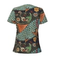 thumbnail image 4 of Naloa Rich Fish Print T-Shirts Short Sleeve V Neck Tees for Women Fashion Tops Trendy Lightweight Soft Casual Summer Outfits Clothes, 4 of 5
