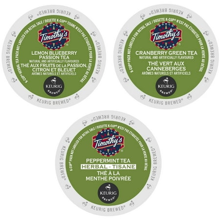 Hybrid Tea Collection - Timothy's Collection of Flavored Teas, Tangy and Refreshing Flavors Blended with Your Favorite Teas, 72 Count