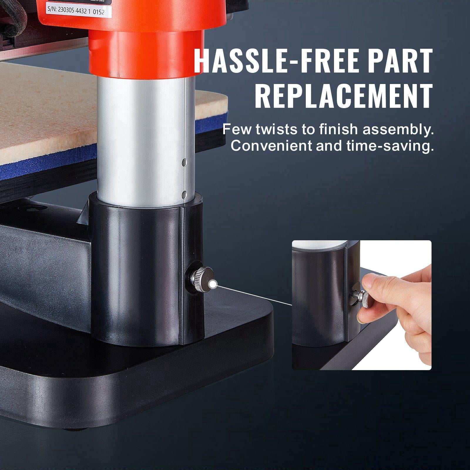 5 in 1 Heat Press Machine 12x15 Inch Fast Heating 360 Swing Away Digital Sublimation Transfer T Shirt Vinyl Printer for Banners Canvas Bag Shirts Pillow Cups Caps Plates