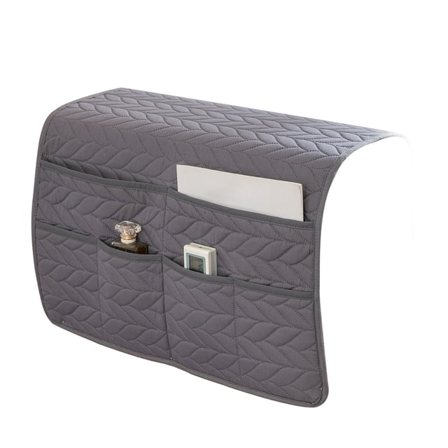 Organizador colgante con bolsillos, organizador de mesilla para sofá o sillón, soporte para mando a distancia para sala de estar, bolsa de tela portátil para libros, teléfonos y accesorios.