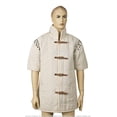 thumbnail image 4 of Ecru Medieval Gears Gambeson Type I Padded Armour CoatSCA WMA Costumes Jacket, 4 of 7