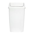 Mainstays 13 Gallon Trash Can, Plastic Swing Top Kitchen Trash Can