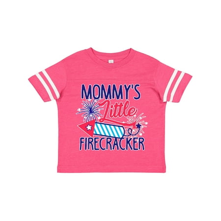 

Inktastic Mommys Little Firecracker with Rocket and Fireworks Boys or Girls Toddler T-Shirt