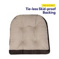 thumbnail image 3 of Sweet Home Collection 2 Piece Tufted Non Slip Rocking Chair Cushion Set Brown, 3 of 5