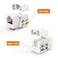 thumbnail image 3 of shiyou-Cat6 RJ45 Keystone Jacks, 20-Pack Cat 6 RJ45 Keystone Jack, Ethernet Keystone Modular Female Connectors, White, 3 of 4