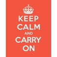 thumbnail image 2 of The British Ministry of Information 26x32 Gold Ornate Wood Framed with Double Matting Museum Art Print Titled - Keep Calm and Carry On - Tangerine, 2 of 4