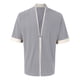 thumbnail image 2 of Camisas Para Hombre Manga Larga Novedad de verano, camiseta de manga corta informal bordada de Color sólido de lino para hombre, camiseta de media manga para . (Grey, XXL), 2 of 5