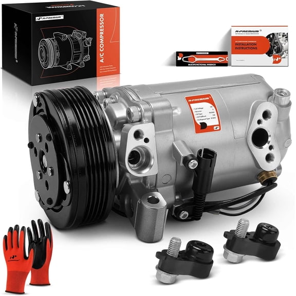 A-Premium Air Conditioner AC Compressor with Clutch Compatible with BMW E36 Series Z3 2.5L 3.0L 3.2L 2001-2002