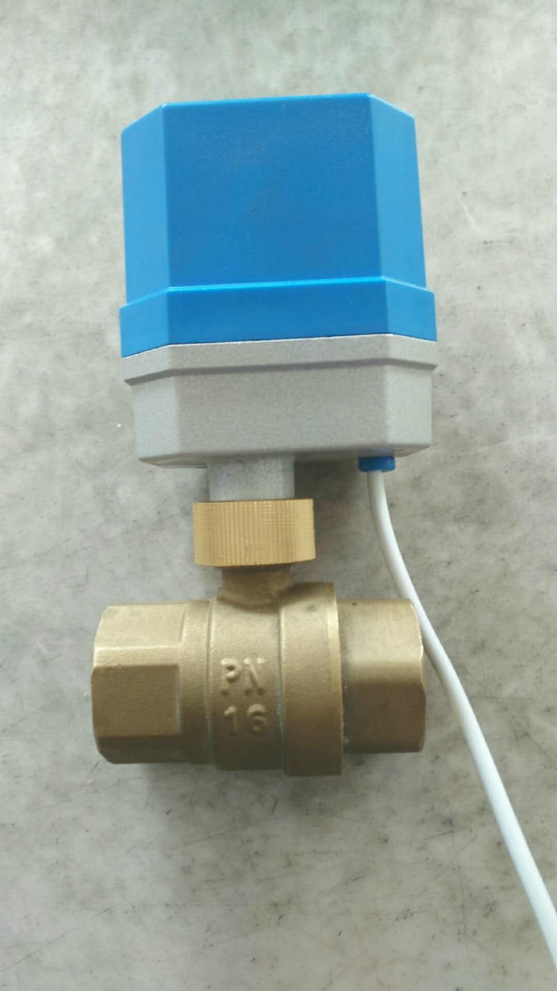 AC24V DC12V DC24V Brass Two Way Motorized Ball Valve electrical ball