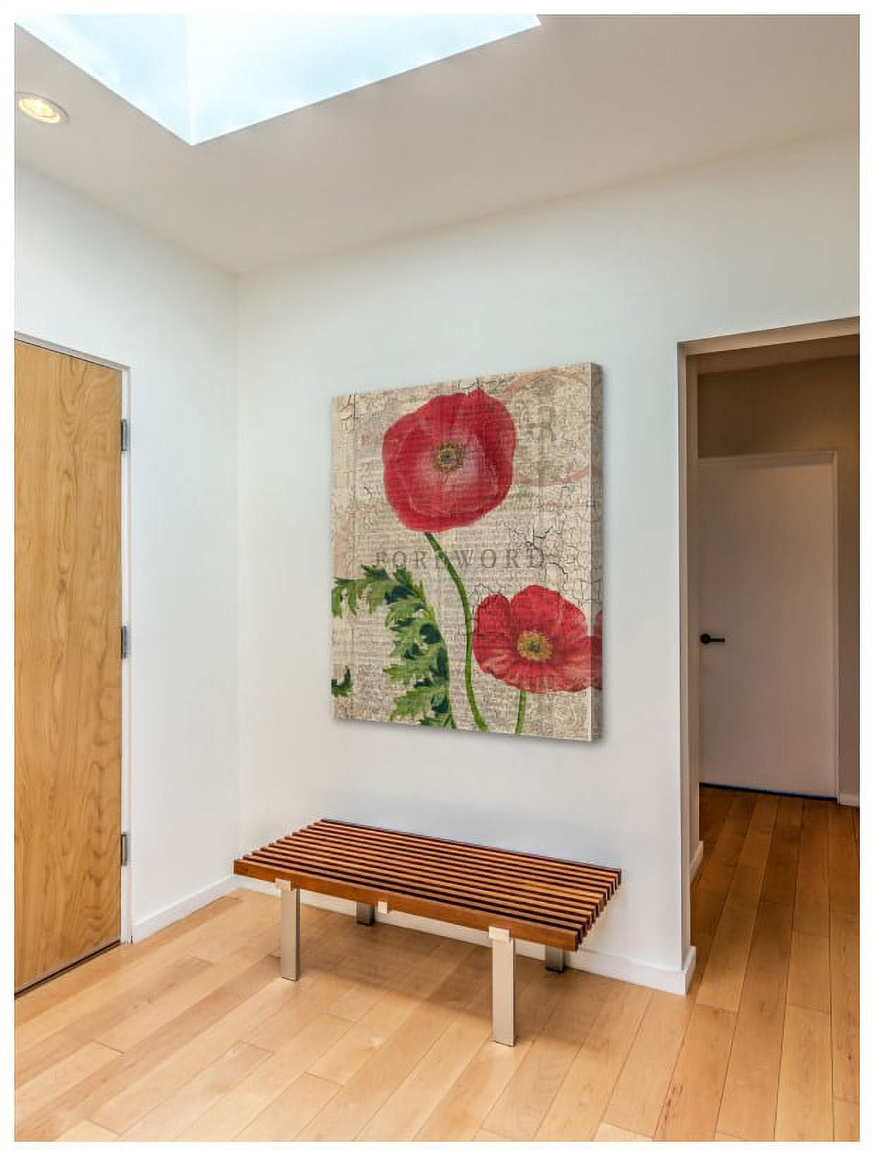 "Poppy Pages II" Painting Print on Wrapped Canvas