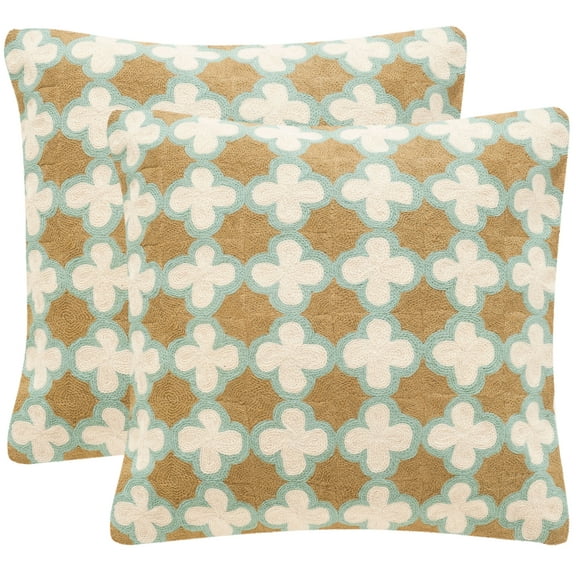 Safavieh Carna Amist Geometric Pillow, Set of 2