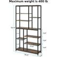 thumbnail image 3 of Tribesigns 78.7 Inch Tall Bookshelf, Open Etagere Bookcase for Living Room, 3 of 4