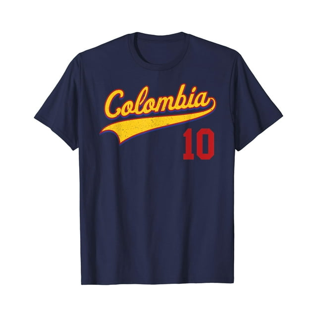 Maillot de Baseball Colombie T-Shirt Camiseta Beisbol Colombiena - comme sur l'Image - S