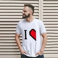thumbnail image 4 of Valentine's Day Fashion Casual Print Crew Neck Short Sleeve T Shirt (man) Spandex T Shirts for Women Shirt Juniors Womens Tennis Shirts Short Sleeve Women Summer T Shirts Long Sleeves for Women Womens, 4 of 6